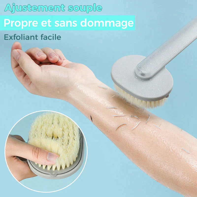 Brosse de massage et bain à manche long