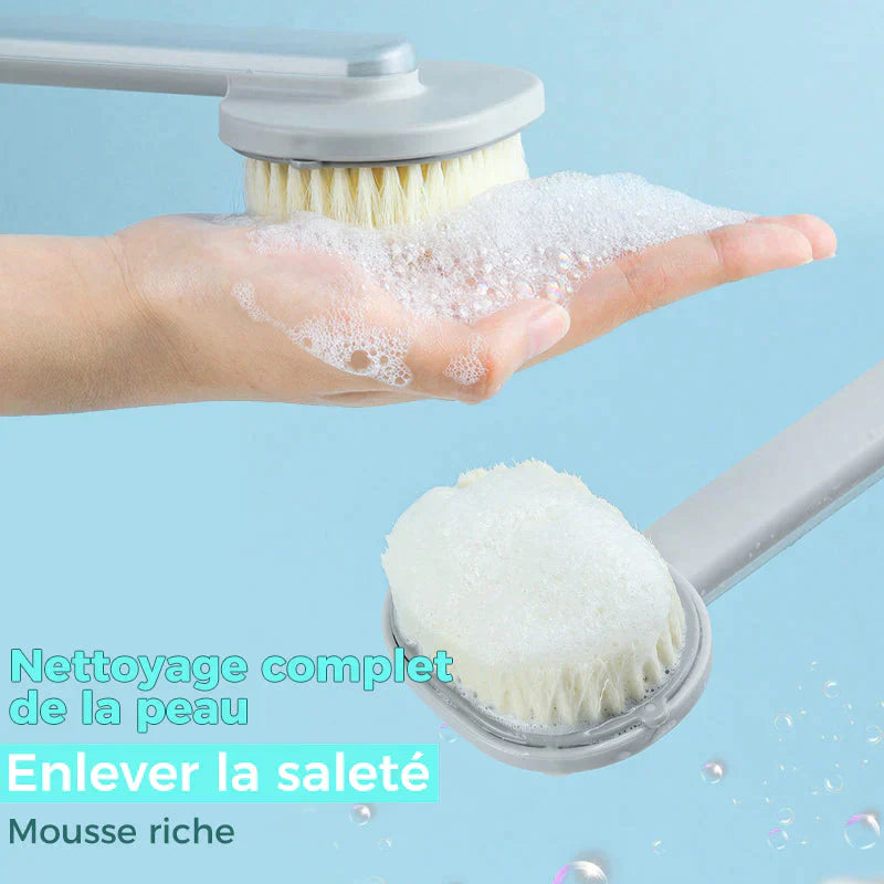 Brosse de massage et bain à manche long