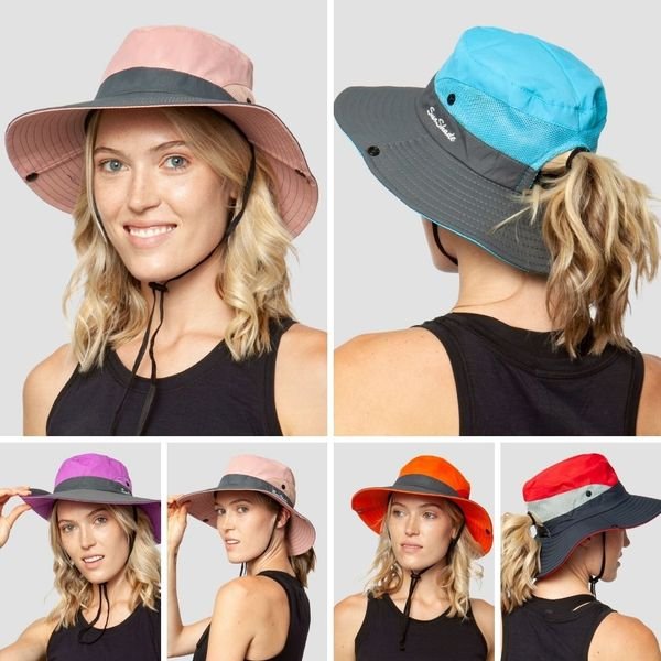 Chapeau anti-uv pliable