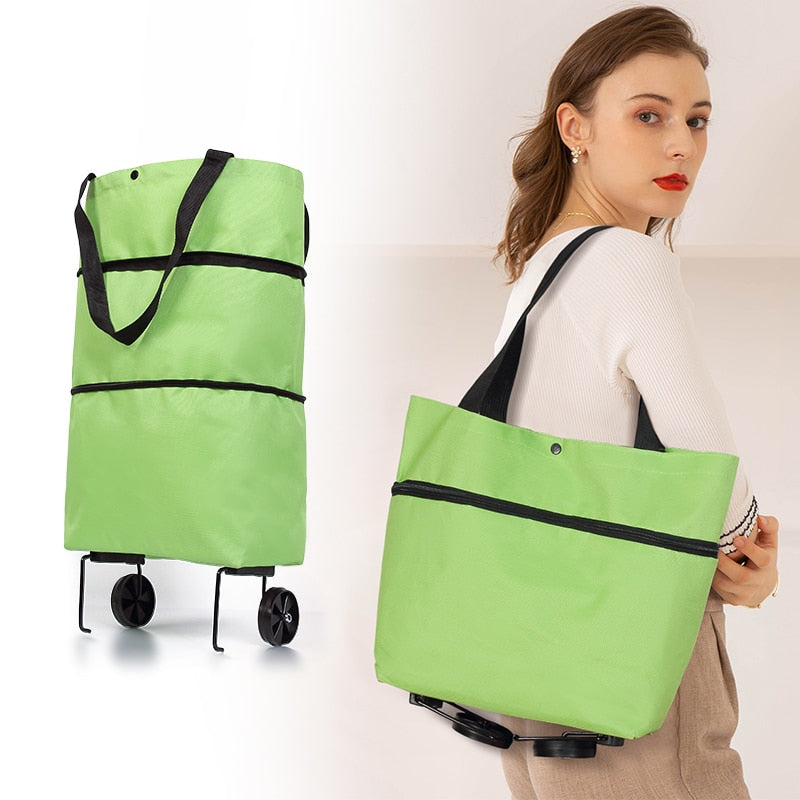 Sac de shopping pliable 2 en 1