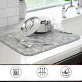 Tapis pour vaisselle ultra-absorbant