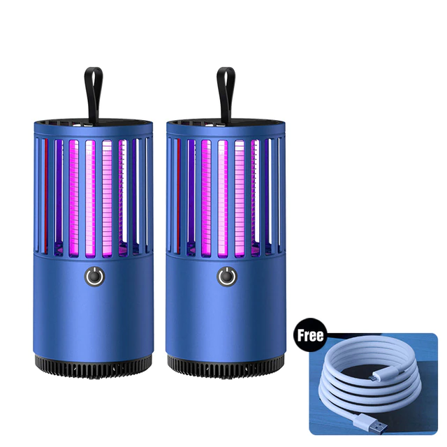 2x Lampes Anti moustiques rechargeables