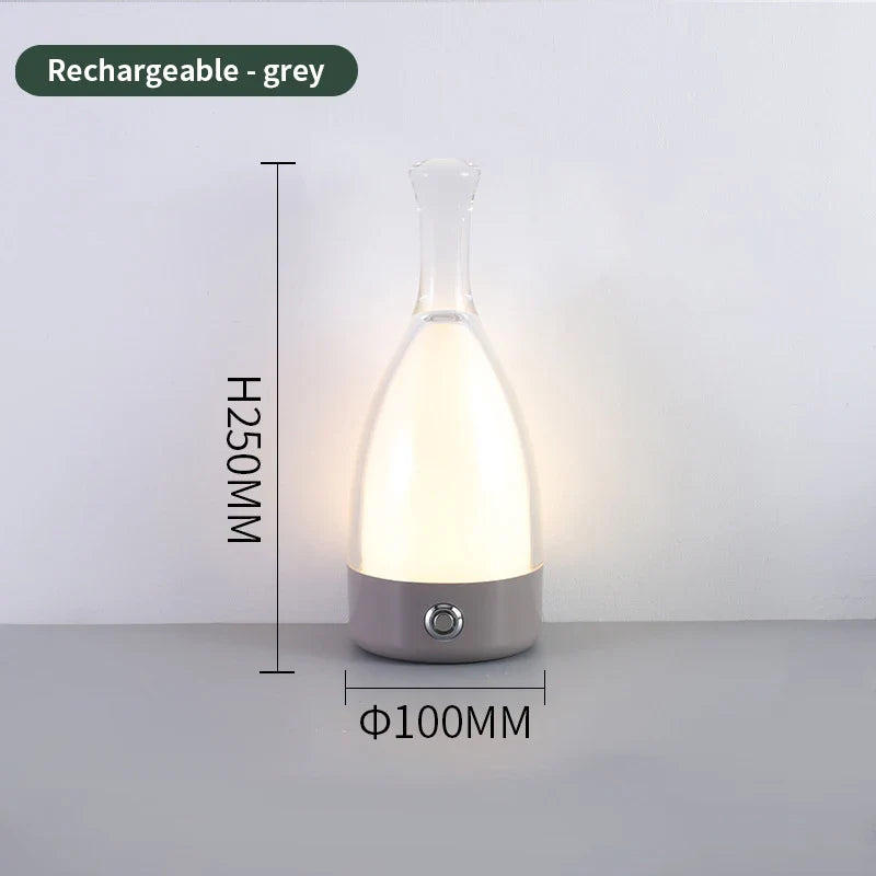 Lampe de table créative en forme de bouteille de vin
