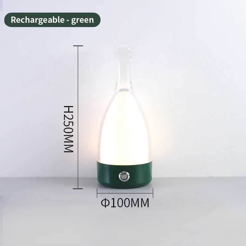 Lampe de table créative en forme de bouteille de vin