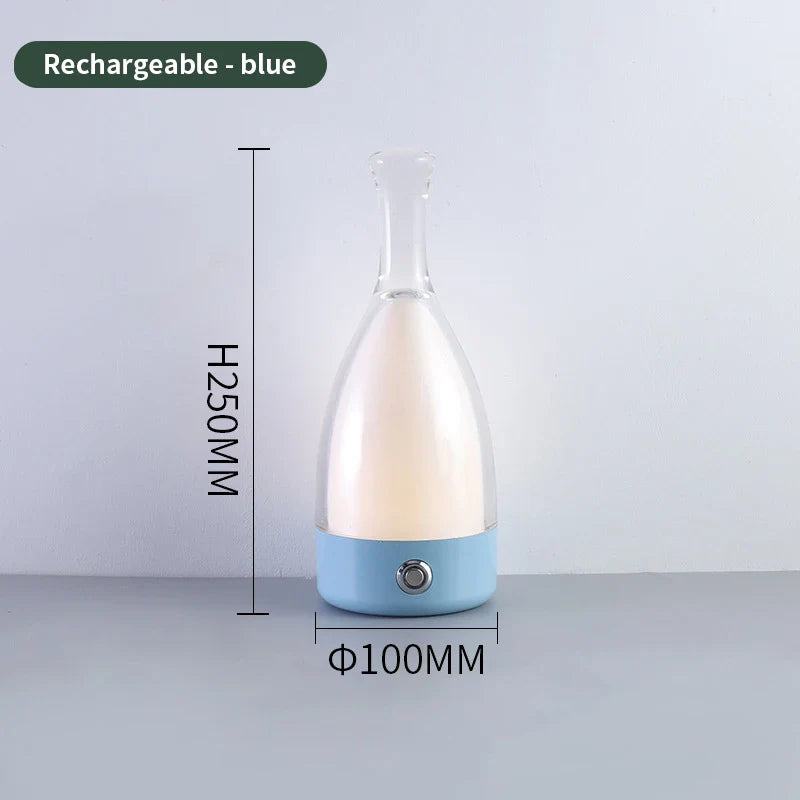 Lampe de table créative en forme de bouteille de vin