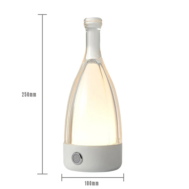 Lampe de table créative en forme de bouteille de vin