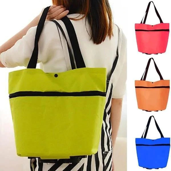 Sac de shopping pliable 2 en 1