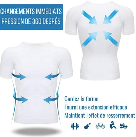 T-shirt gainant amincissant mixte