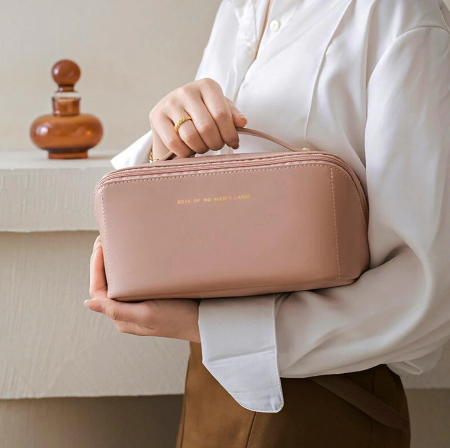 Trousse de voyage en cuir - Grande Capacité