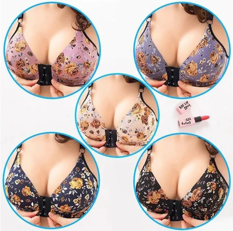 Soutien gorge fermeture à l'avant - Motifs fleuris