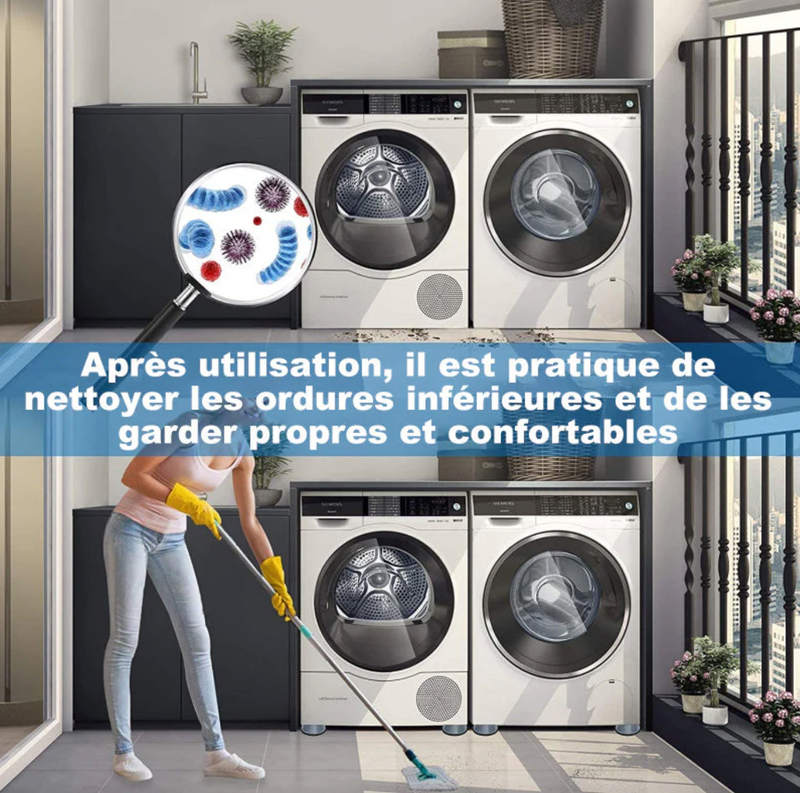 4x Coussins anti-vibrations pour machine à laver