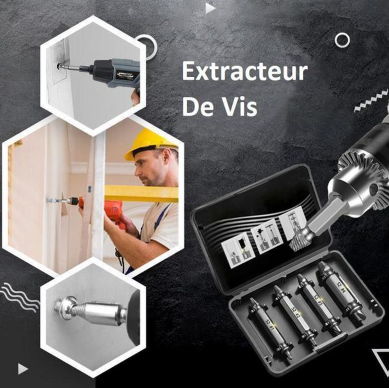 Extracteur de vis endommagées - Kit complet