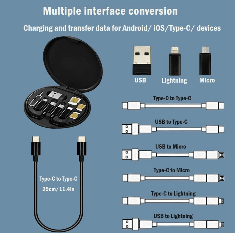 Boîte multifonctionnelle pour téléphone - 9 en 1