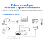 Hiseeu Caméra de sécurité 5MP étanche et vision nocturne