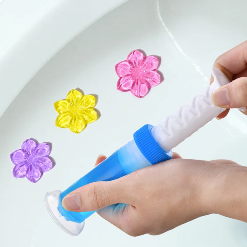 5x Désodorisants Gel en forme de fleur pour toilettes - 4 ACHETÉS = 1 OFFERT