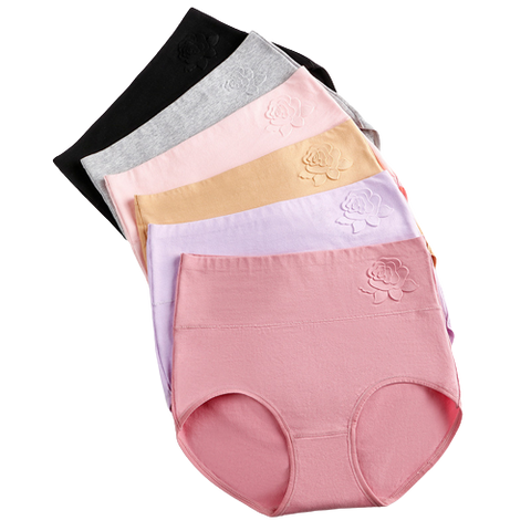Lot de 4 Culottes taille haute en Coton
