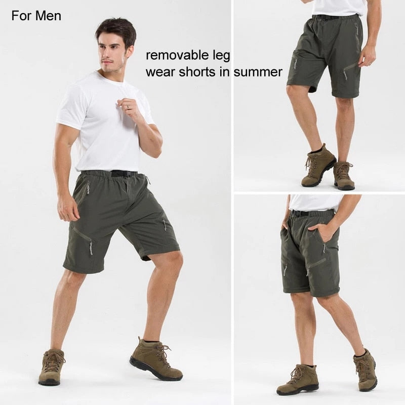 Pantalon Short 2 en 1 pour Homme - Léger et imperméable