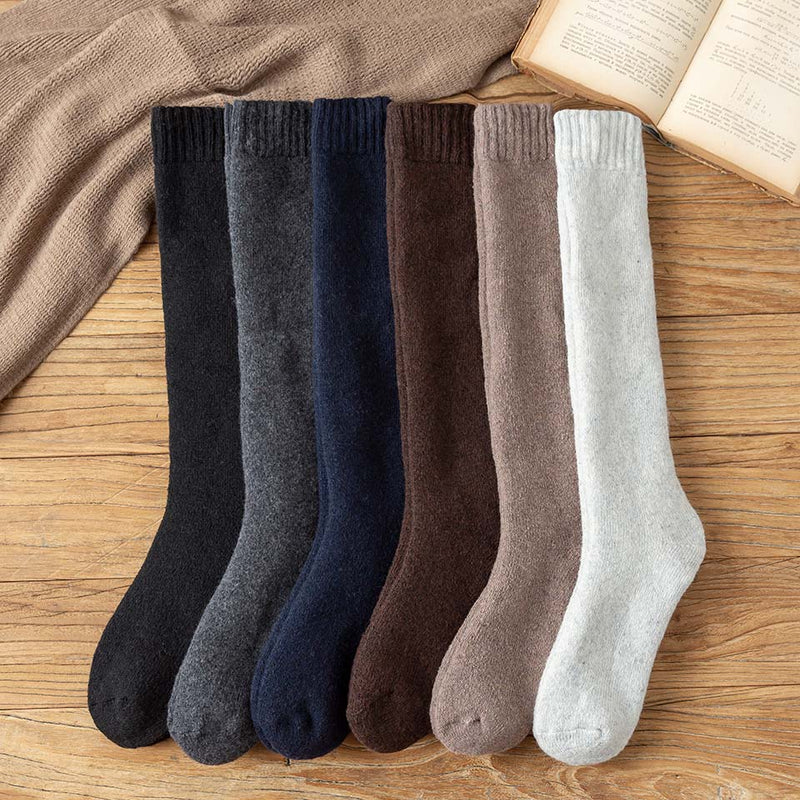 3x Paire de chaussettes longues en laine épaisse