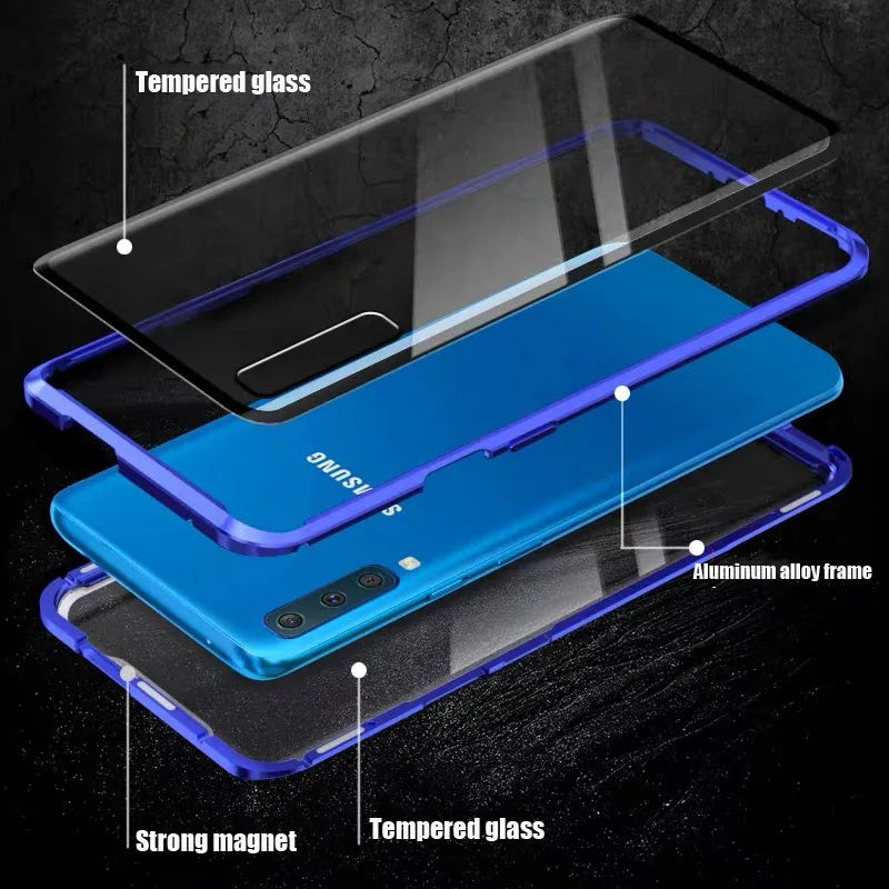 Coque Verre Trempé magnétique pour Samsung