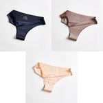 3x Culottes en soie glacée 100% invisibles