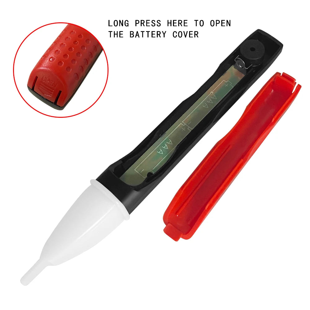 Détecteur de Tension Sans Contact 90-1000V – Stylo Testeur Électrique avec Indicateur LED