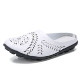 Eliza - Pantoufles en cuir véritable ultra confortables