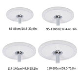 Nappe de table ronde transparente et élastique