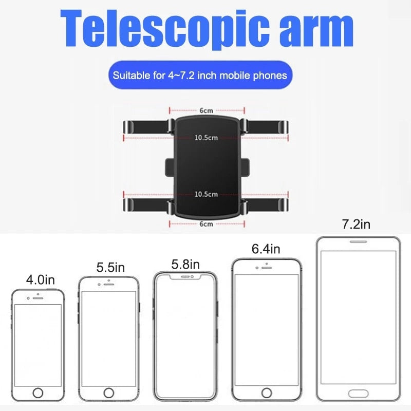 Support de voiture pour téléphone - polyvalent et rotatif