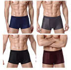 Lot de 4 Boxers Homme en Fibre de Bambou – Respirants, Doux & Confortables – Grandes Tailles