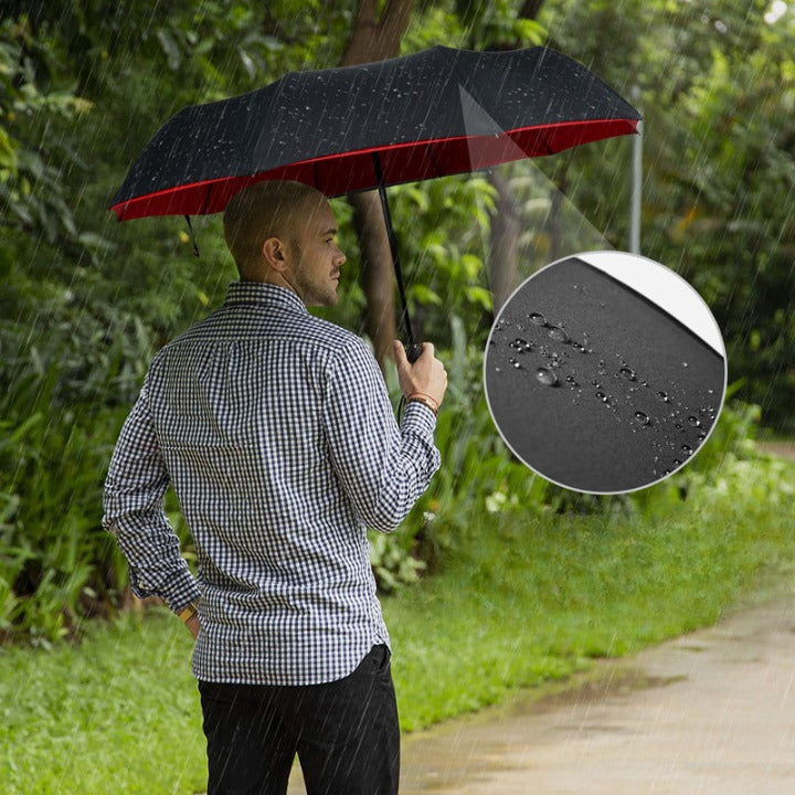 Parapluie XXL double couche et coupe-vent