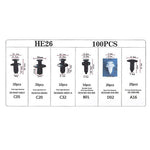 x100 Clips De Fixation Universels