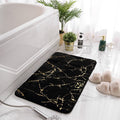 Tapis de bain ultra-absorbant effet marbre