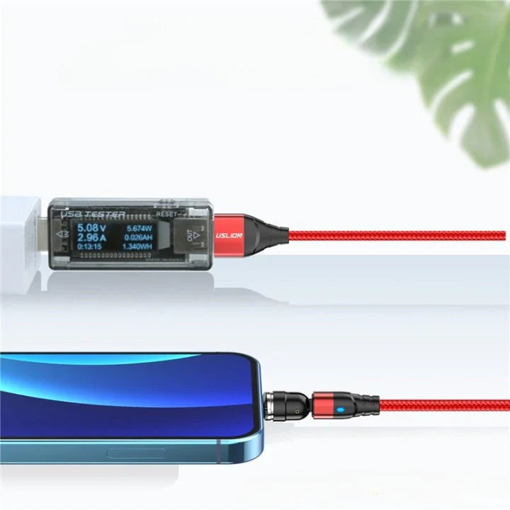 Chargeur ULTRA RAPIDE 3.0 + câble USB magnétique rotatif