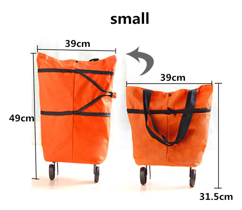 Sac de shopping pliable 2 en 1