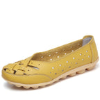 Ballerines en cuir confortables mi-saison