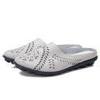Eliza - Pantoufles en cuir véritable ultra confortables