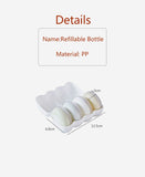 4x Mini contenant liquide de voyage