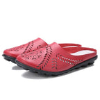Eliza - Pantoufles en cuir véritable ultra confortables