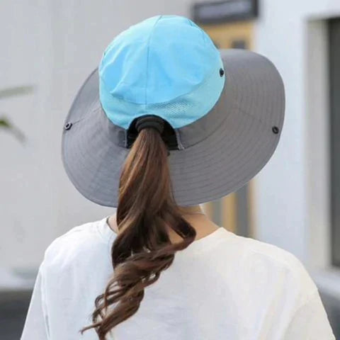 Chapeau anti-uv pliable