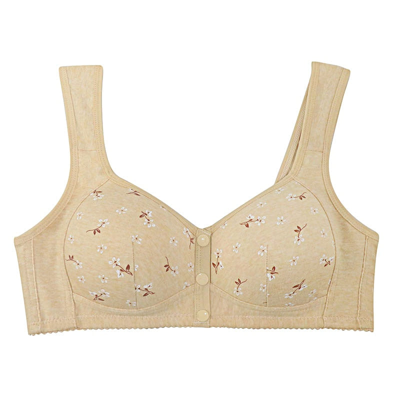 Soutien-gorge 100% coton à imprimé floral