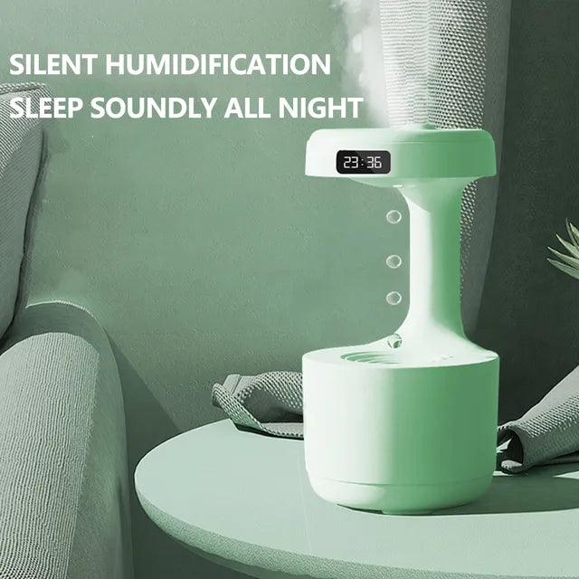 Humidificateur anti-gravité avec gorloge à goutte d’eau