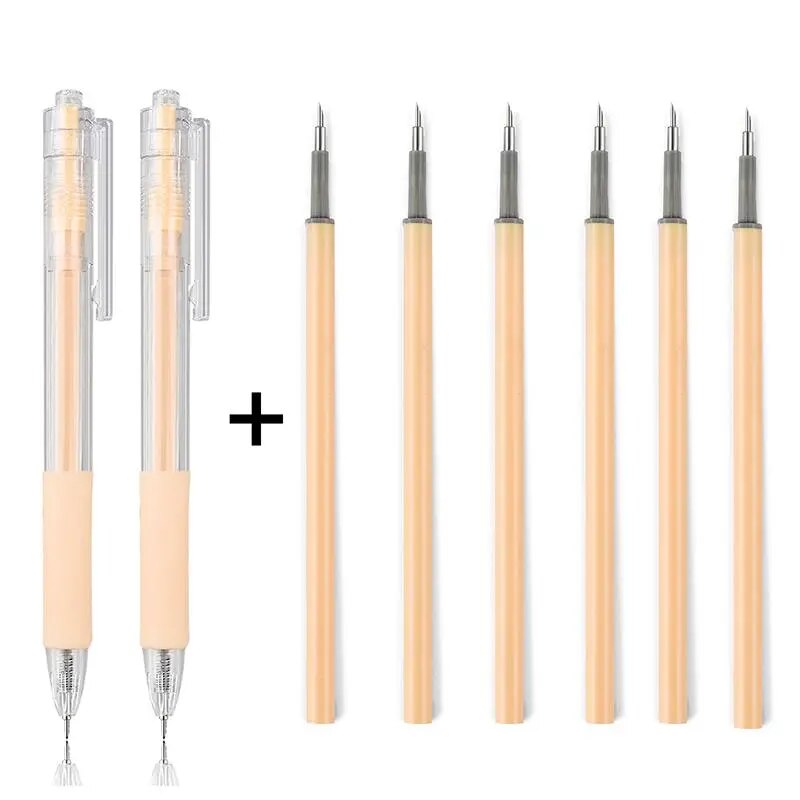 Stylo cutter de précision pour travaux manuels - 2 Stylos + 8 recharges