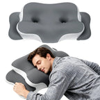 Oreiller Cervical en Mousse à Mémoire de Forme – Respirant, Ajustable & Effet Frais – Soutien du Cou pour Toutes Positions de Sommeil