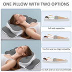 Oreiller Cervical en Mousse à Mémoire de Forme – Respirant, Ajustable & Effet Frais – Soutien du Cou pour Toutes Positions de Sommeil
