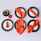 Ensemble de 12 Serviettes de Table en Satin doux