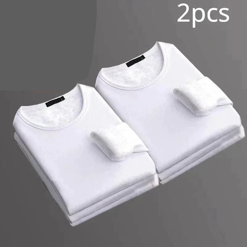 Lot de 2 T-shirts thermiques manches longues Doublure polaire -  Homme