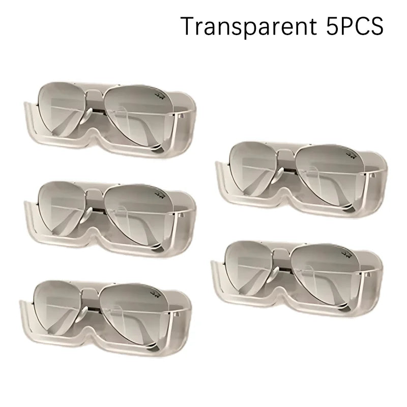 5x Supports autoadhésifs de rangement pour lunettes