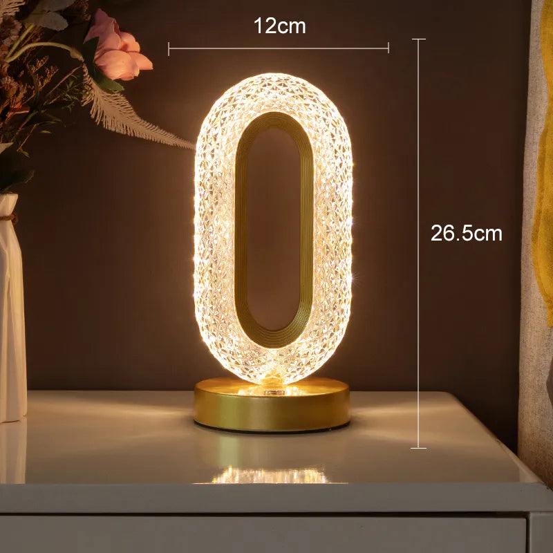 Lampe LED décorative sans-fil - Illumination Cristal
