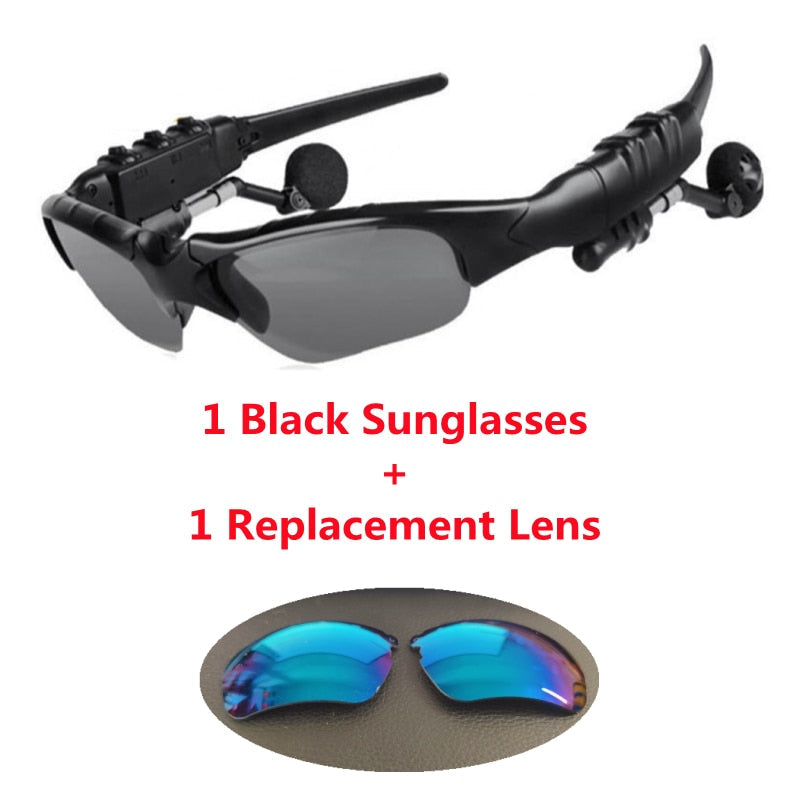 Lunettes de sport polarisée -  Oreillette Bluetooth 2.0