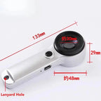 Loupe HD 60X Rechargeable avec LED et UV – Mini Microscope pour Bijoux, Antiquités, Lecture et Électronique